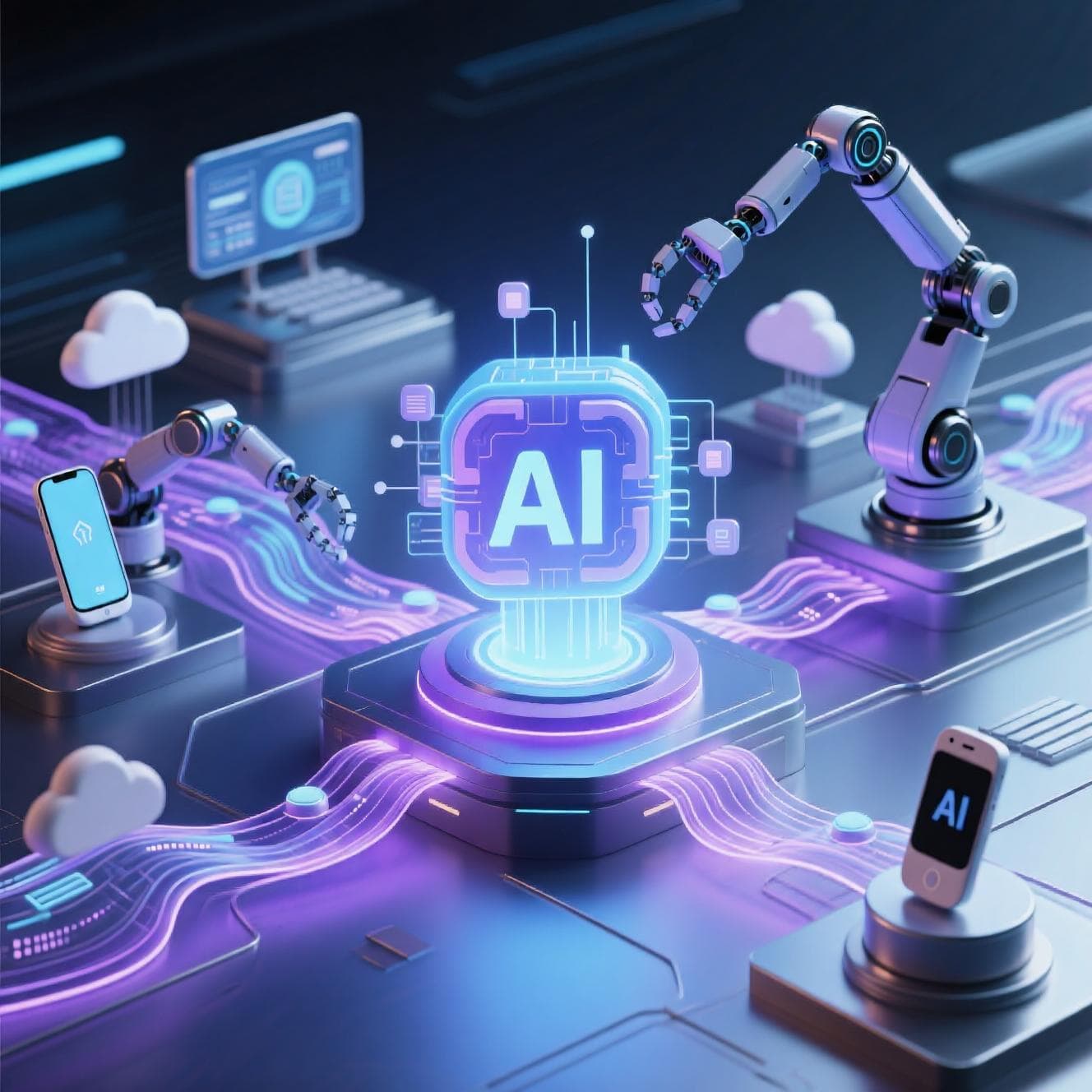 AI automation illustration